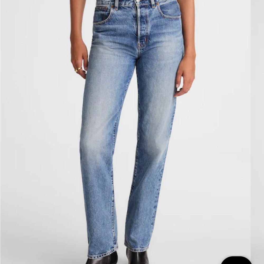 Womens Madewell Longline Straight Jean